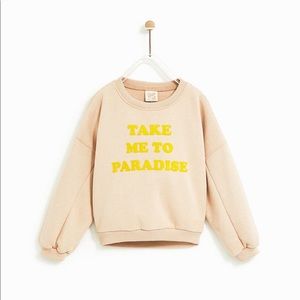 Zara Shirts & Tops - Take 💚💚me to Paradise sweater Zara Shirts & Tops - Take 💚💚me to Paradise sweater